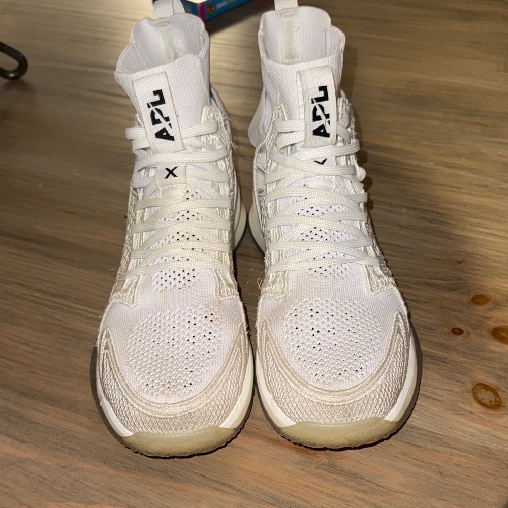 APL Womans White High-Top Athletic Shoes